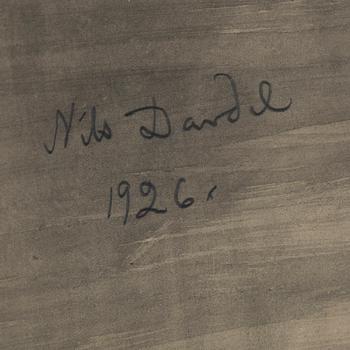 NILS VON DARDEL, pencil drawing, signed and dated 1926.