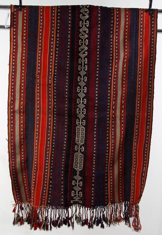 VÄVNAD, kelim, troligen Turkiet, ca 90 x 130.