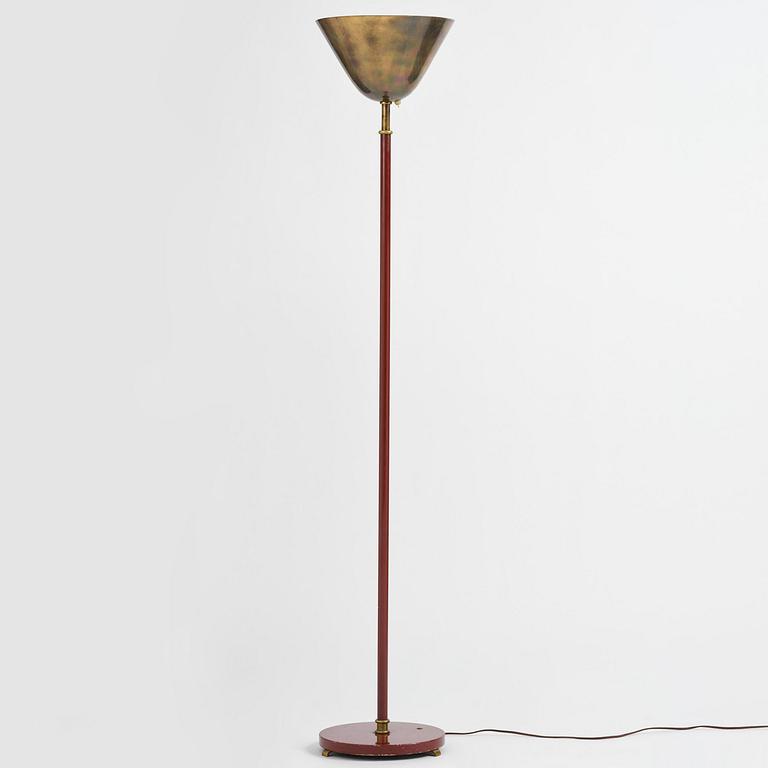 Carl-Axel Acking, golvlampa, modell "2646", Bröderna Malmströms Metallvarufabrik, Malmö, 1940-50-tal.