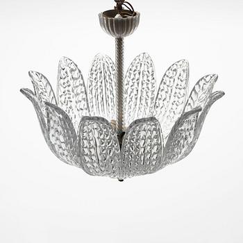 Fritz Kurz, a ceiling lamp, model "KD 946/1", for Orrefors, Sweden, 1940-50s.