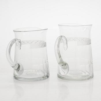 A set of glassware,109 pcs, "Antica", Nuutajärvi, Finland. In production 1900-1969.