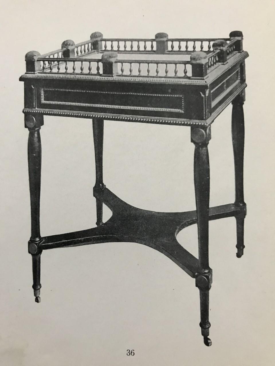 SYBORD, tillskrivet Gottlieb Iwersson, kunglig slottssnickare (Stockholm 1778-1813), omkring år 1800, Sengustavianskt.
