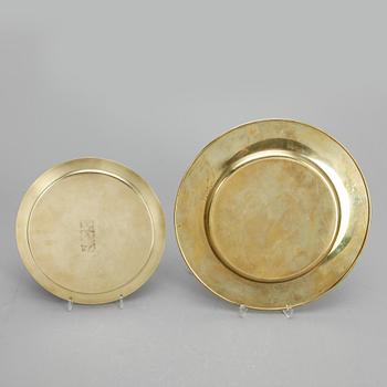 KUVERTTALLRIKAR, 6+1 st, mässing, Stelton, Danmark, 1900-talets senare hälft.