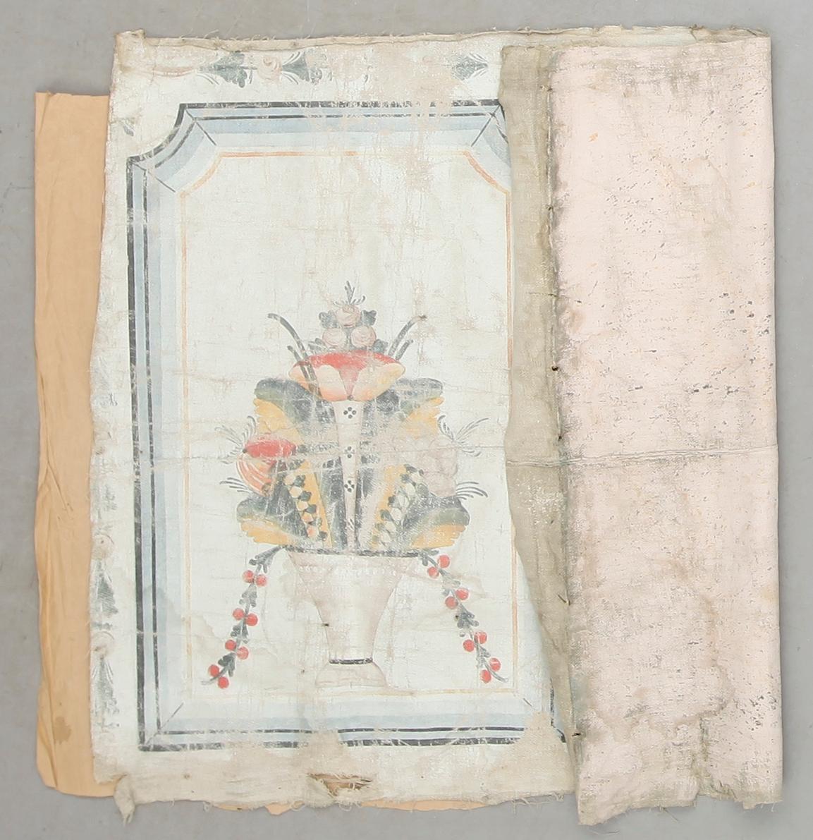 BONADSMÅLNING, olja på linne, 1700-tal.