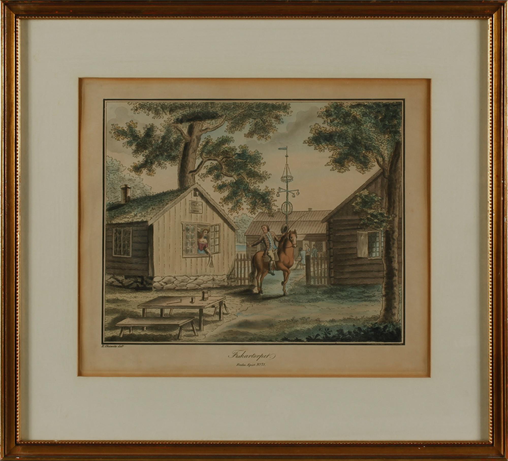 ELIS CHIEWITZ, efter, 12 st, etsningar.