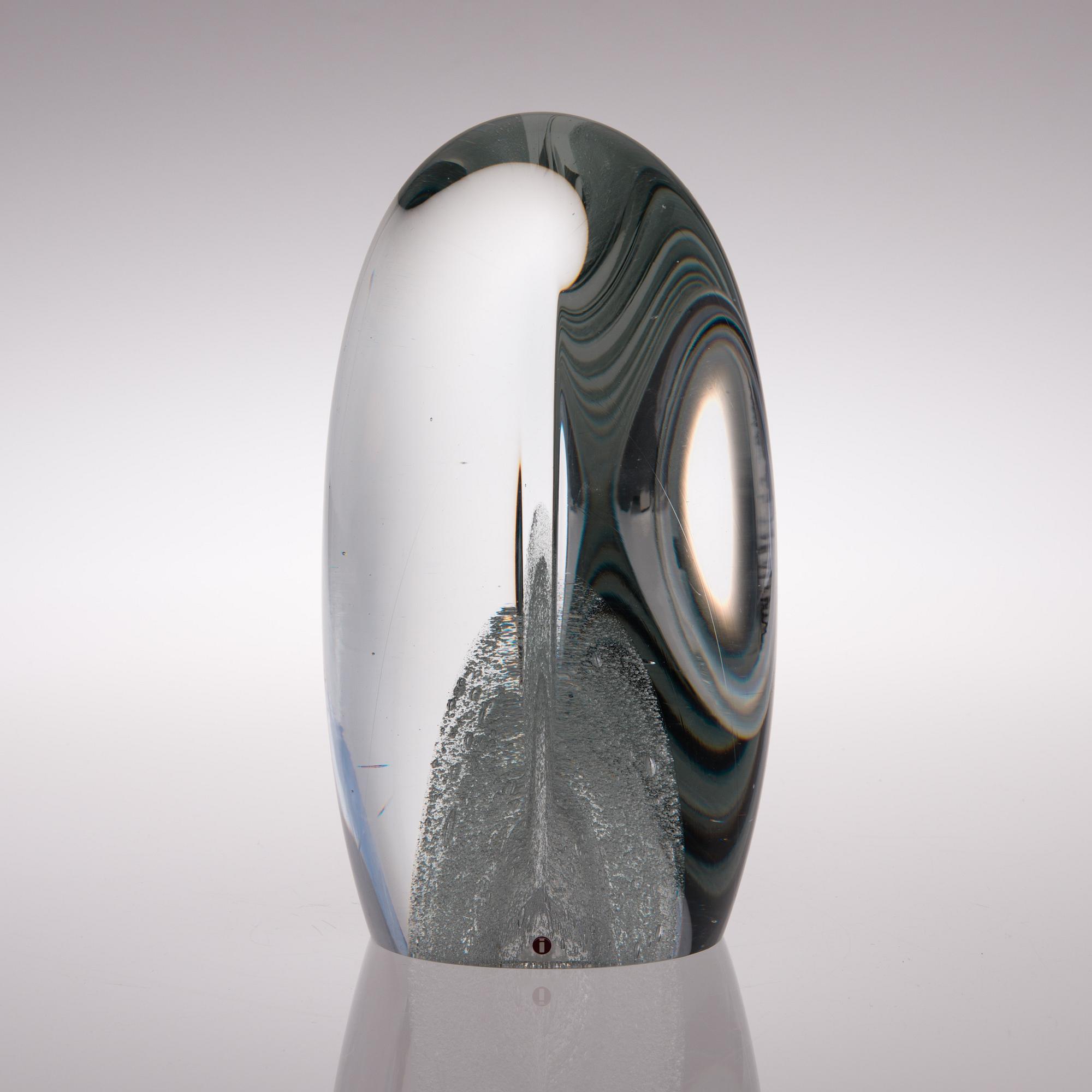 TIMO SARPANEVA, A GLASS SCULPTURE. Claritas. Signed Timo Sarpaneva, Iittala 1984 C 971.