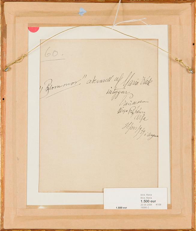 Maria Wiik, "Blommor".