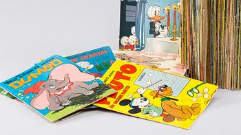 SERIETIDNINGAR, bl.a. Kalle Anka. 1900-talets mitt.