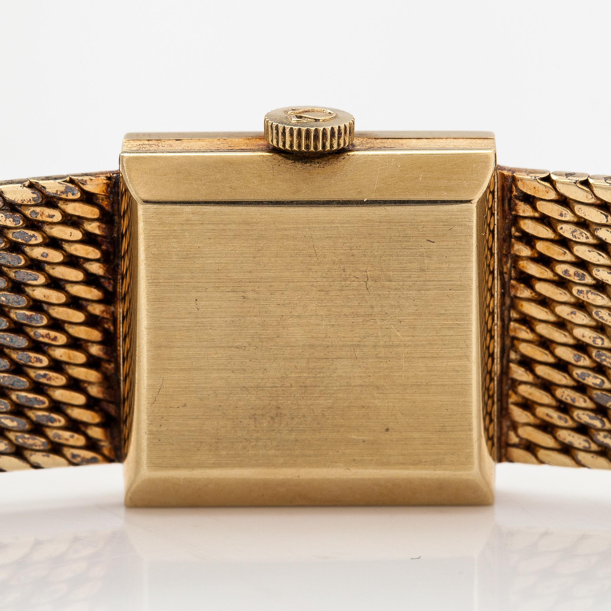 Omega, wristwatch, 17 x 17 mm.