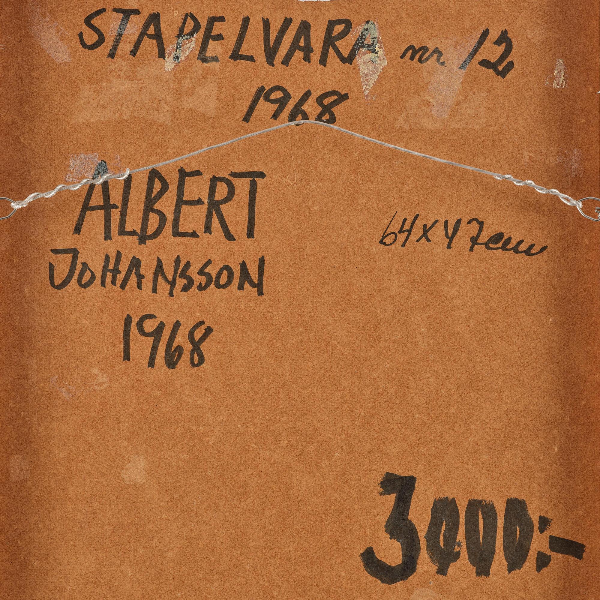 Albert Johansson, "Stapelvara nr 12".