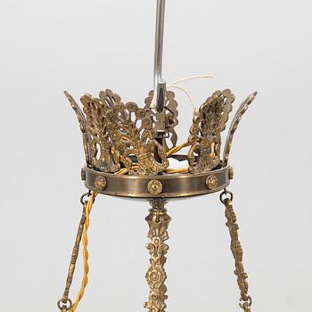 Empire style pendant lamp, first half of the 20th century.