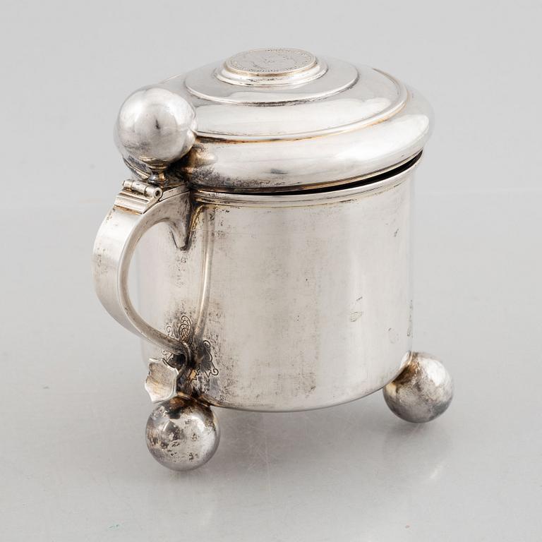 A Swedish silver beaker, mark of GAB, Stockholm 1899.