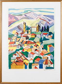 FRANÇOIS DESNOYER, färglitografi, signerad.