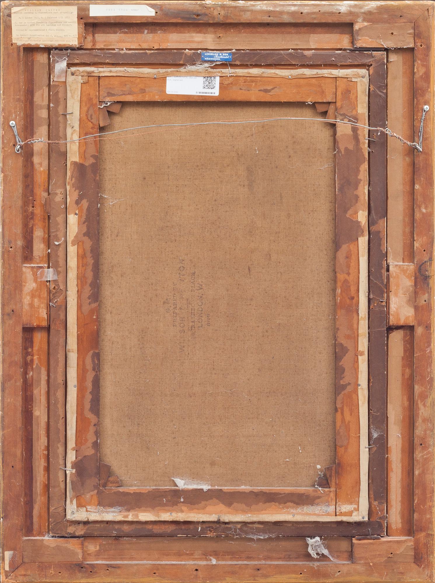 WILLIAM OLIVER, olja på duk, signerad.