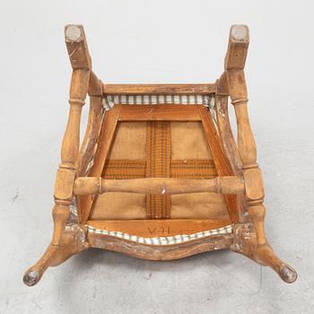 Stolar, 4 st, rokokostil, 1900-talets första hälft.