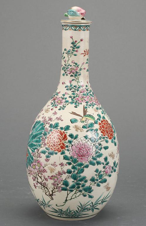 FLASKA MED PROPP, Japan, omkring år 1900.