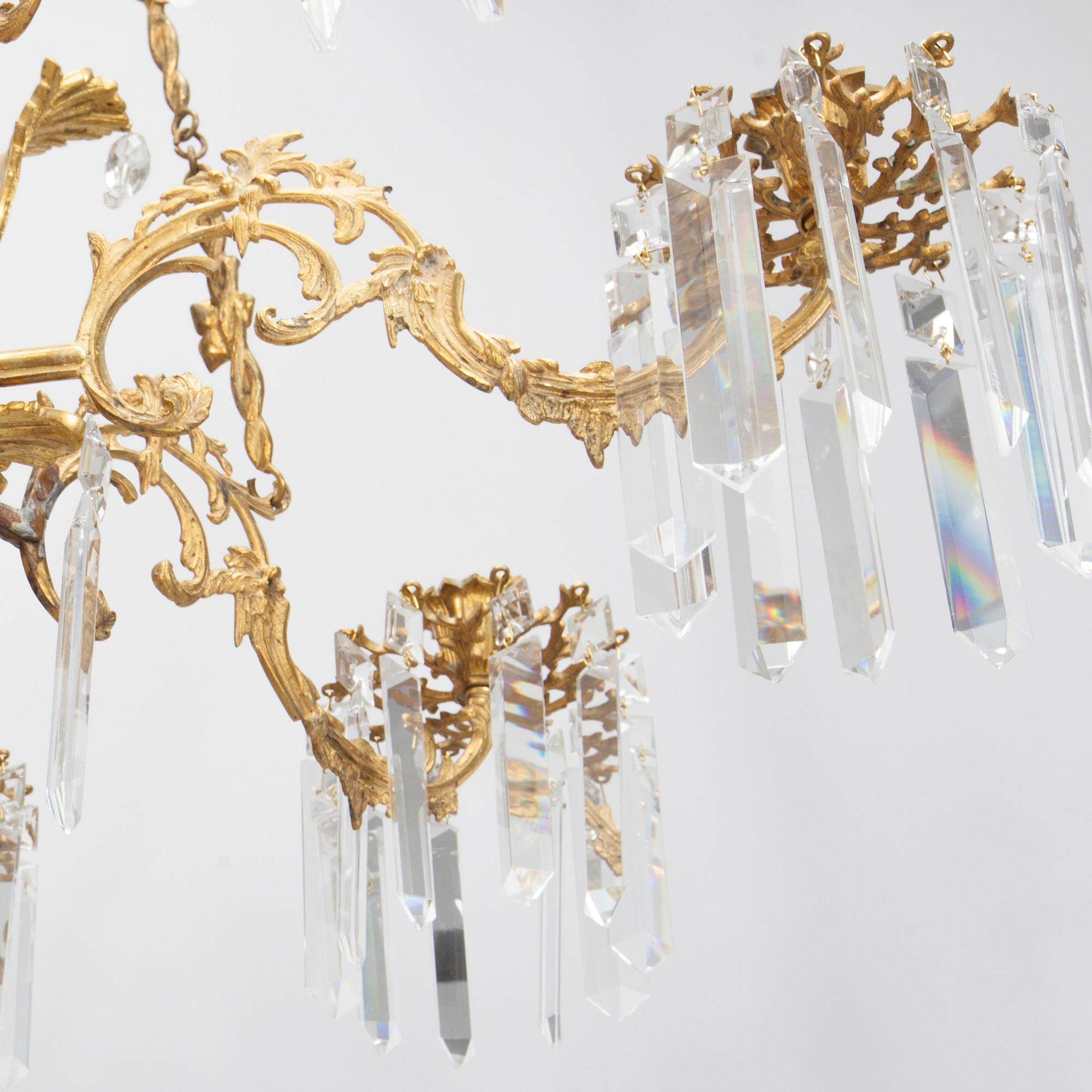 TAKKRONA, biedermeier, 1800-talets mitt. Höjd 101 cm.