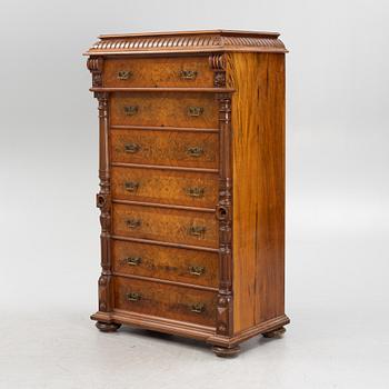 Byrå, nyrenässans, sent 1800-tal.