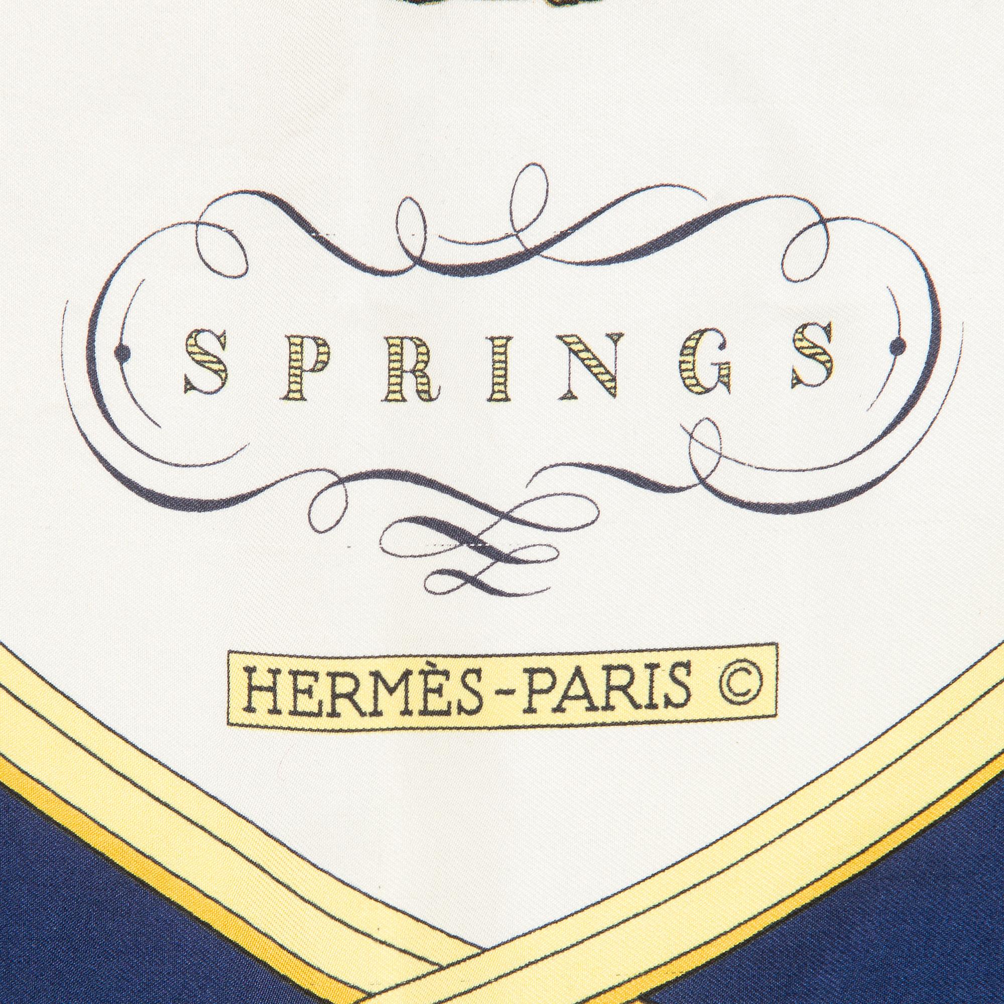 Hermès, Scarf, 'Springs'.