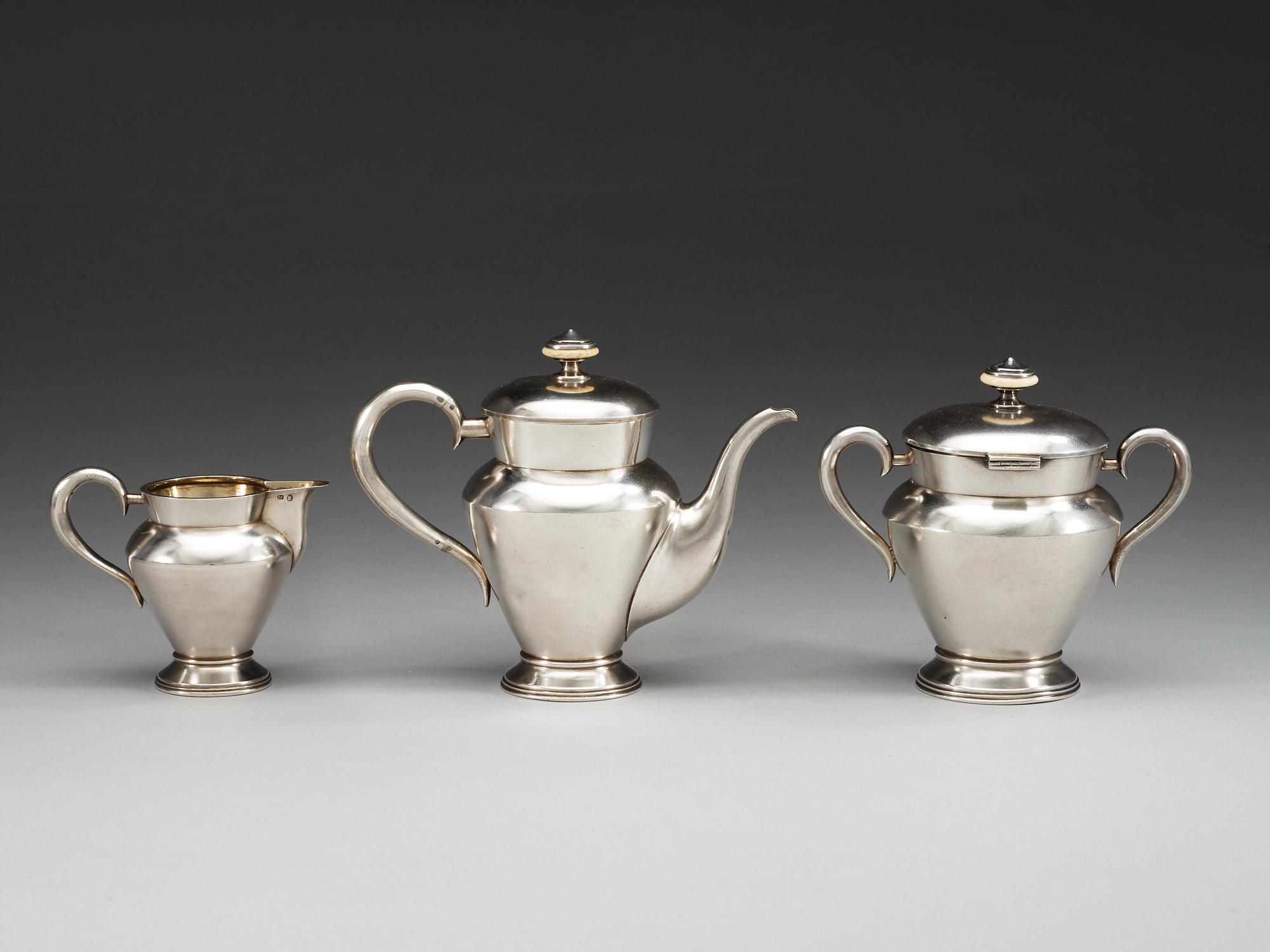 MOCKASERVIS, 3 delar, icke identifierad mästare, Moskva 1800-talets slut.