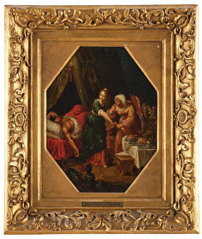 Frans Francken II, tillskriven, Judit och Holofernes.