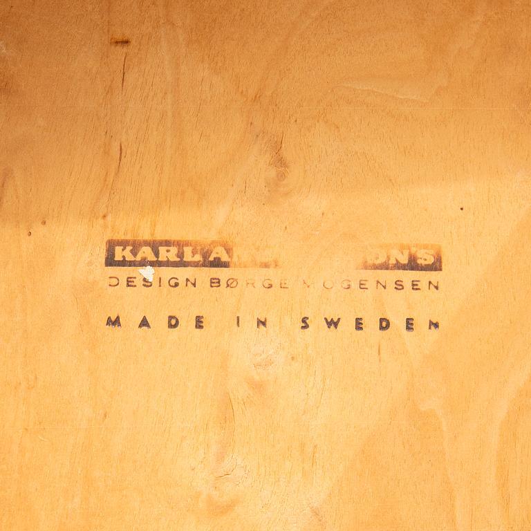 Børge Mogensen, Chairs, 5 pcs, "Öresund", Karl Andersson & Söner, second half of the 20th century.