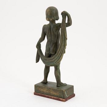 Olof Ahlberg, skulptur, signerad och daterad 1933. Gjutarstämpel. Brons, tot höjd 30,5 cm.