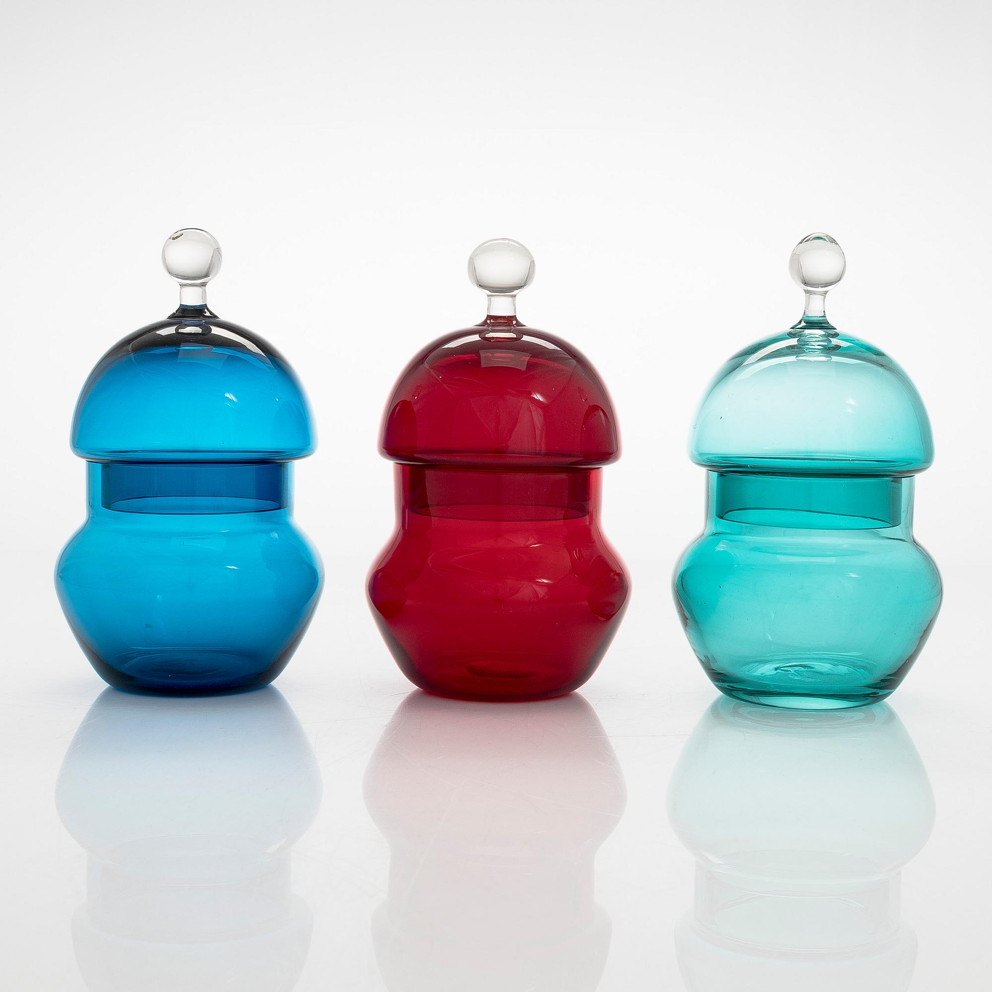 Helena Tynell, "Pomona", 3 st, Riihimäki Glasbruk.