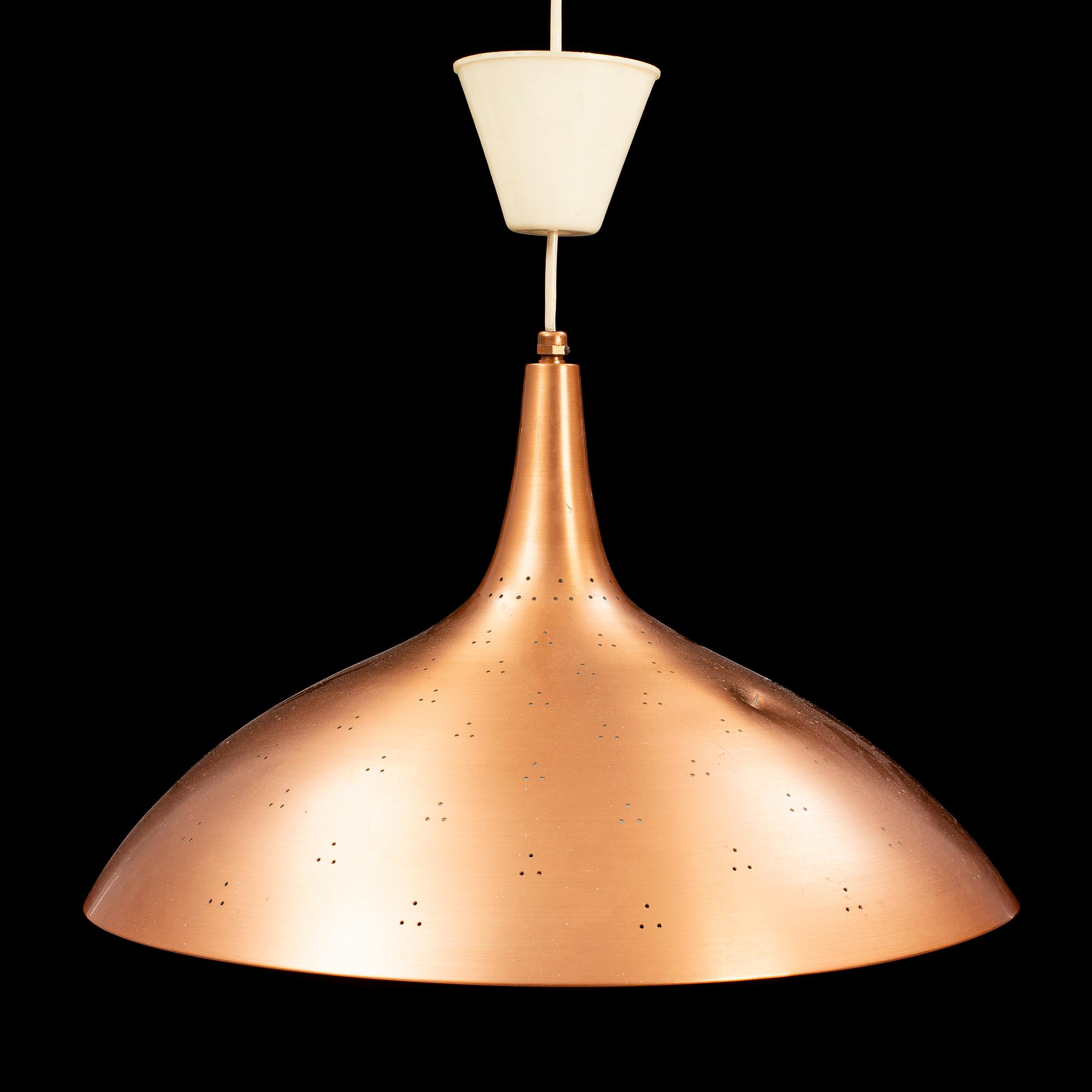 PAAVO TYNELL, an attributed ceiling lamp, "J1965", probably produced on licens by AWF (Arnold Wiigs Fabrikker) Norway.