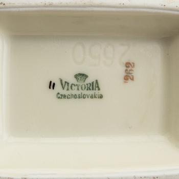 Tea service 3 dl Victoria Czechoslovakia 1930s porcelain.