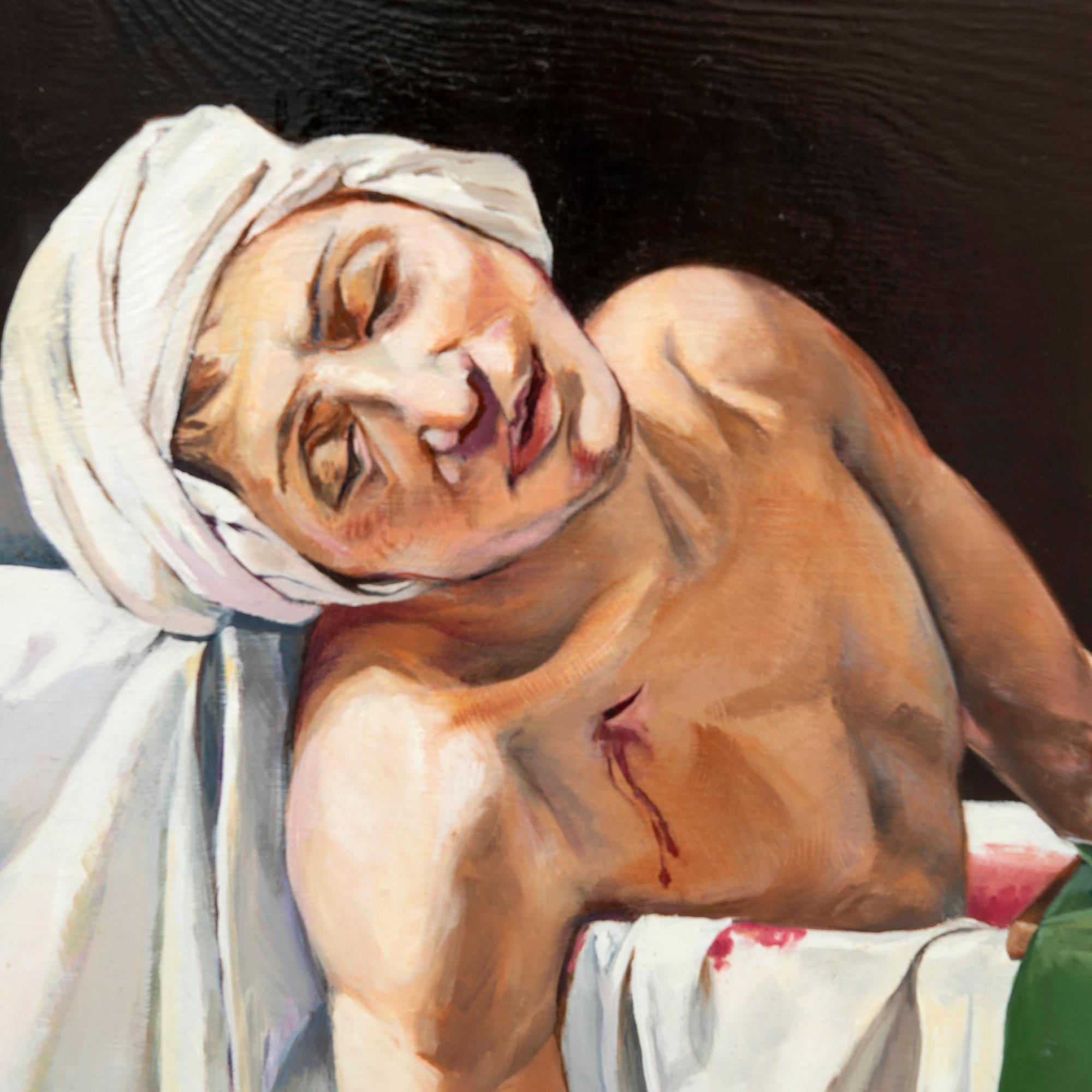 Unknown artist, "The Death of Marat" after Jacques-Louis David, 20th century.