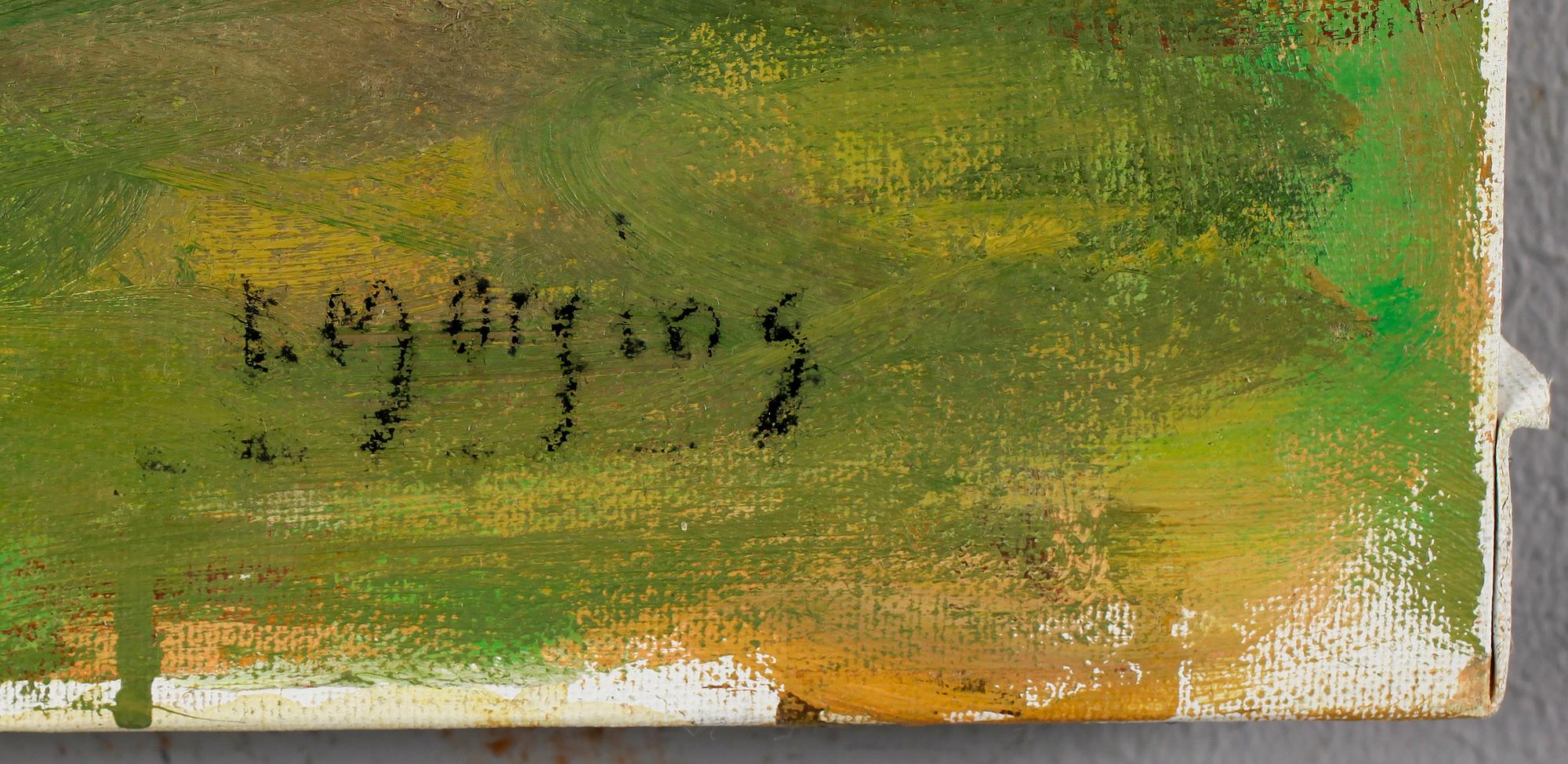 IVAR MORSING, oil on canvas, stamp signature.