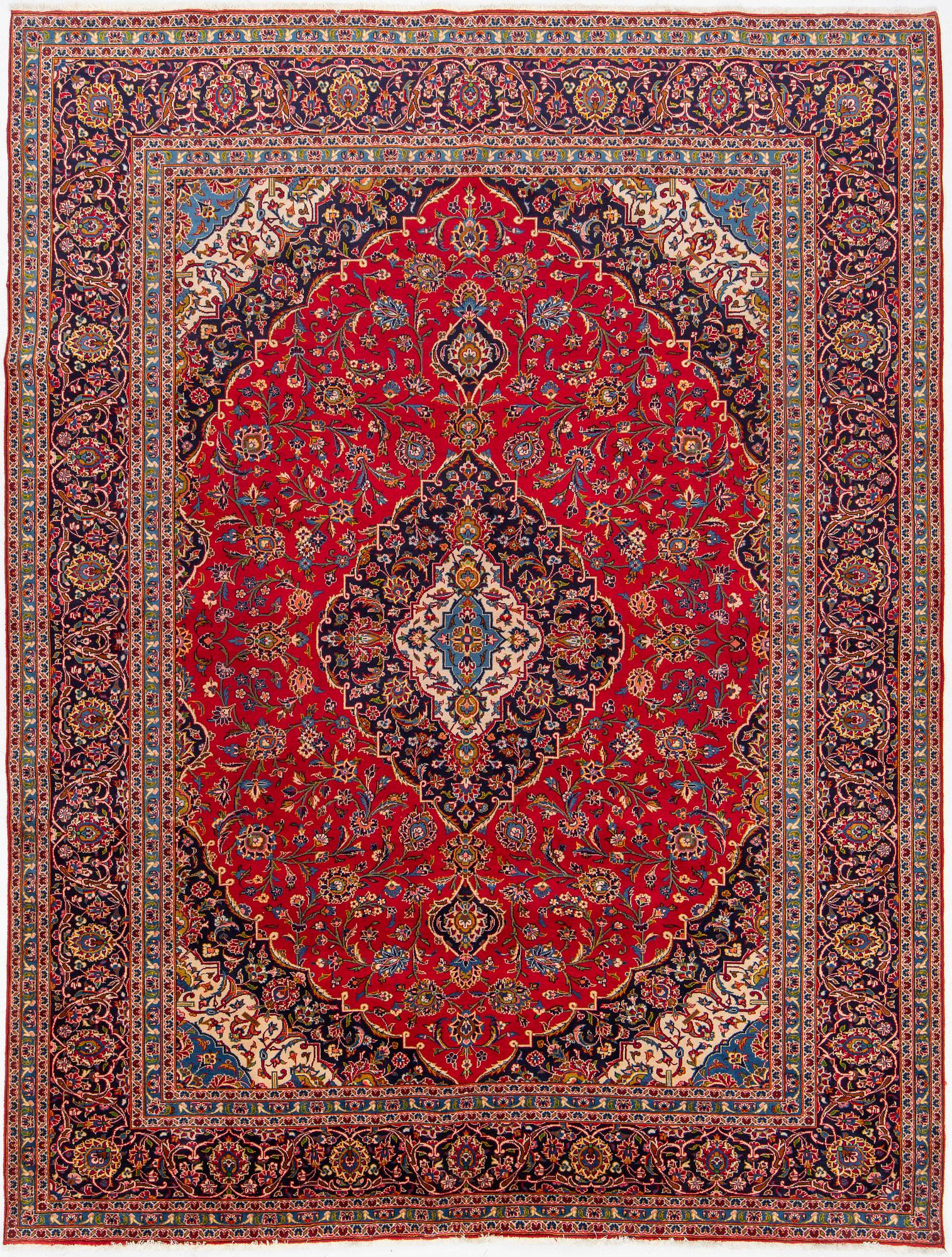 Carpet, Keshan, approx. 400 x 305 cm.
