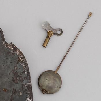 Wall clock, 18th century and later.