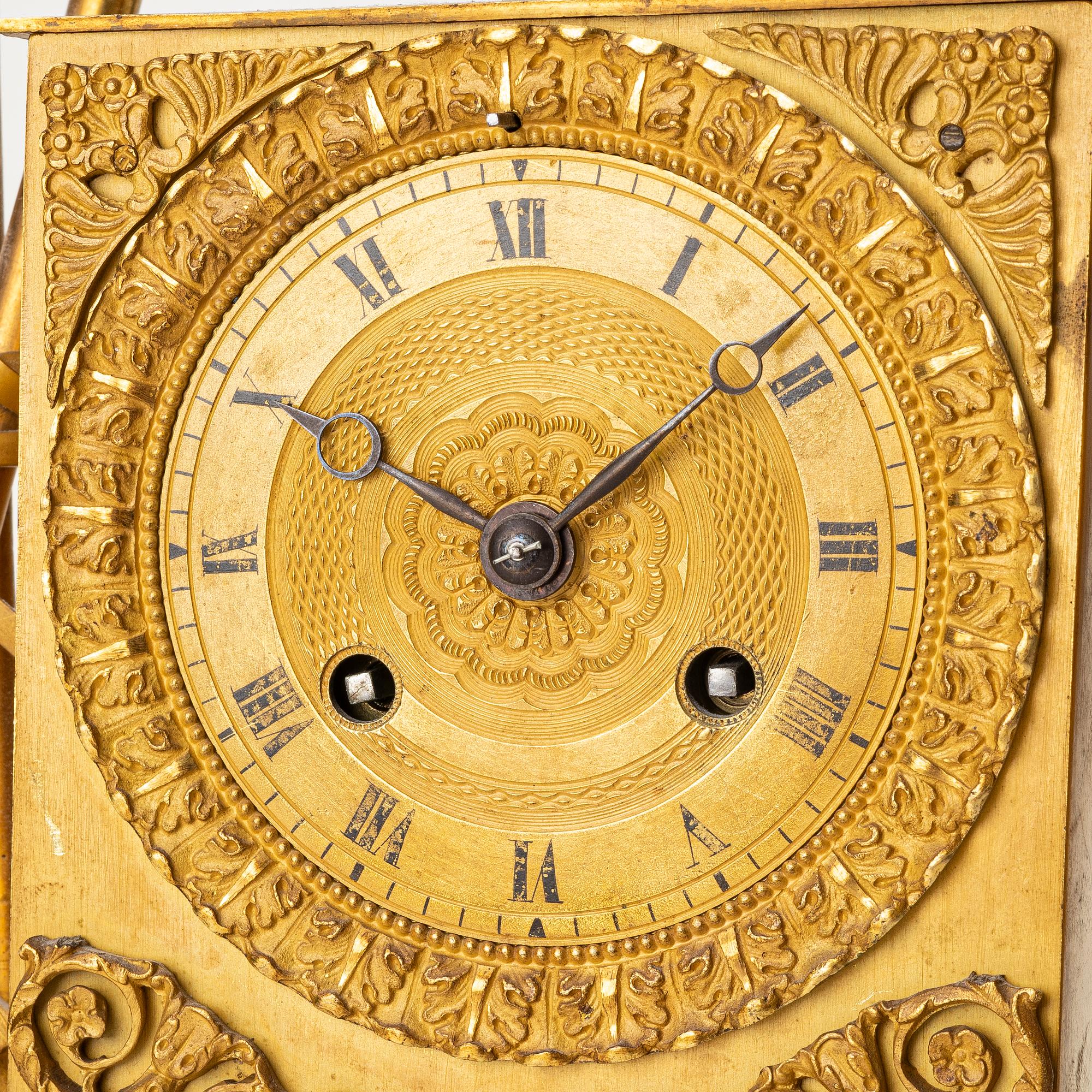 An Empire table pendulum clock, first half of the 19th century.
