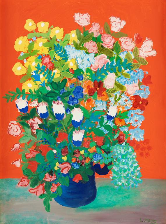Lennart Jirlow, Still life with flowers.