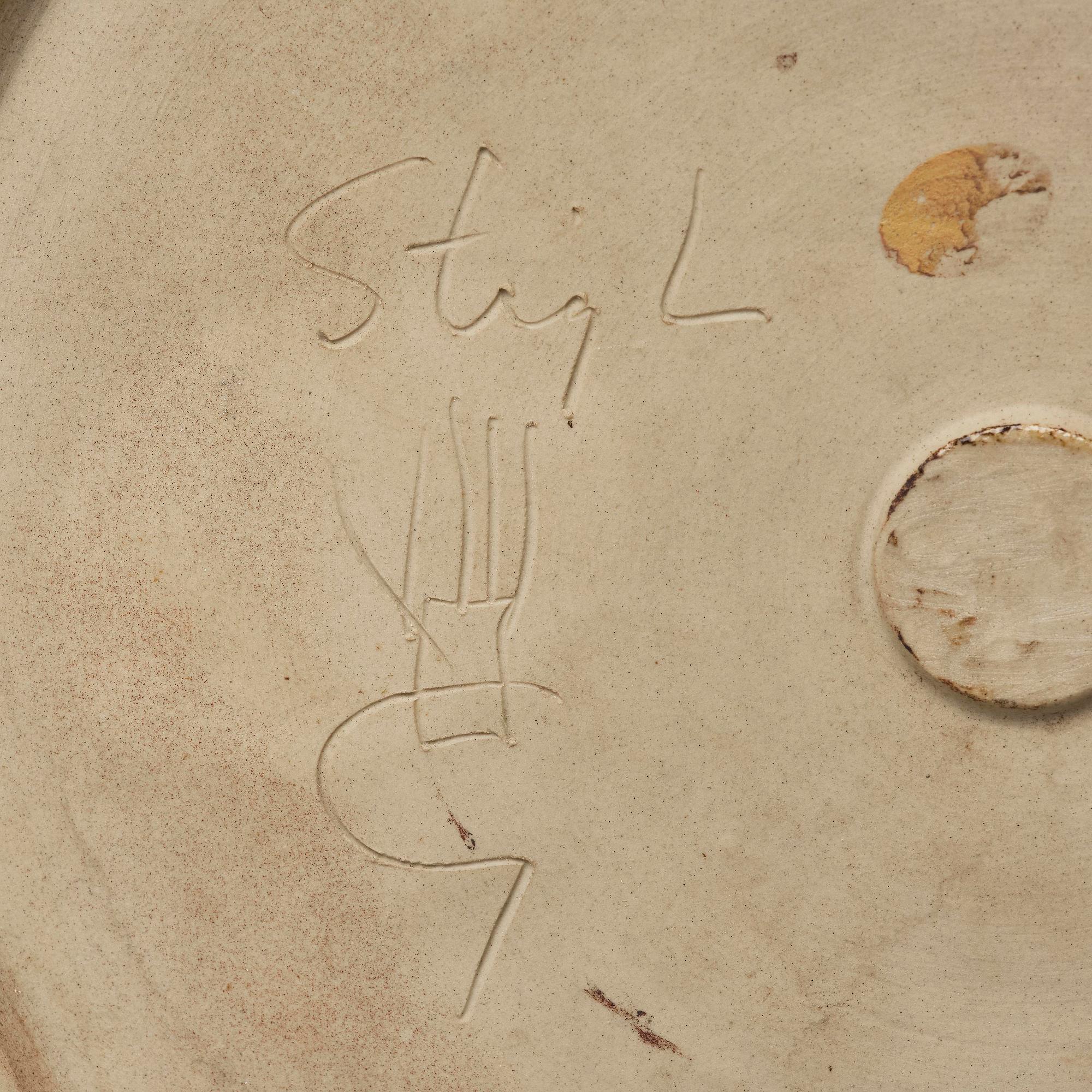 Stig Lindberg, a stoneware urn, Gustavsberg Studio 1967.