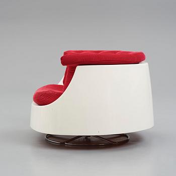 Gillis Lundgren, a 'Sirius' swivel base easy chair, IKEA, Sweden 1970s.