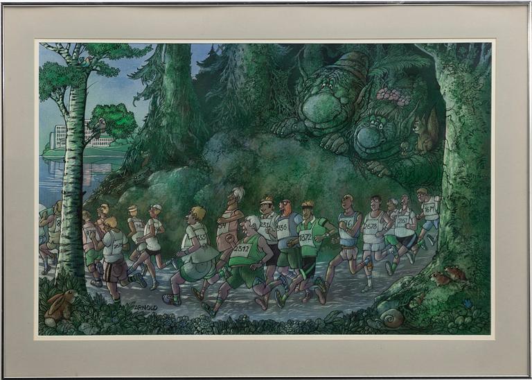 Hans Arnold, Löpare.