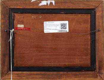 OKÄND KONSTNÄR, olja på pannå, signerad, sekelskiftet 1900.