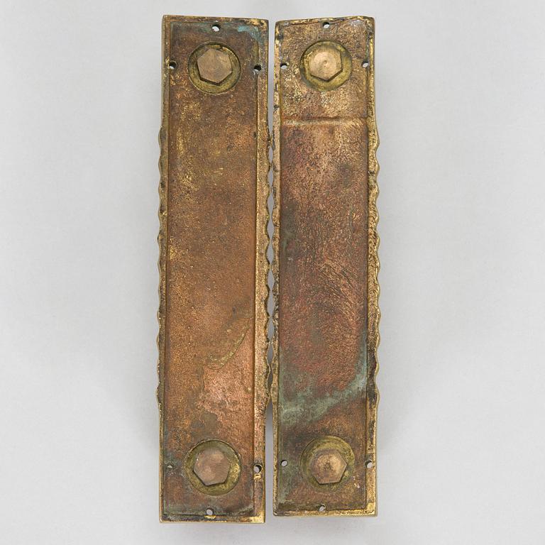 Dörrhandtag, ett par 1862 eller 1918.