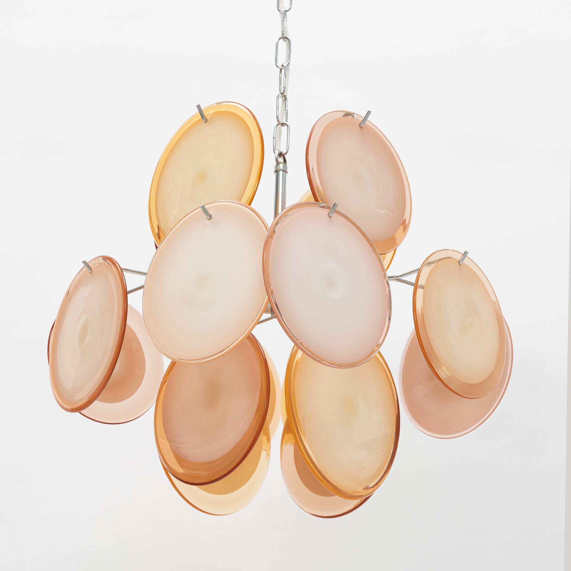 Gino Vistosi, taklampa, Murano, Italien.