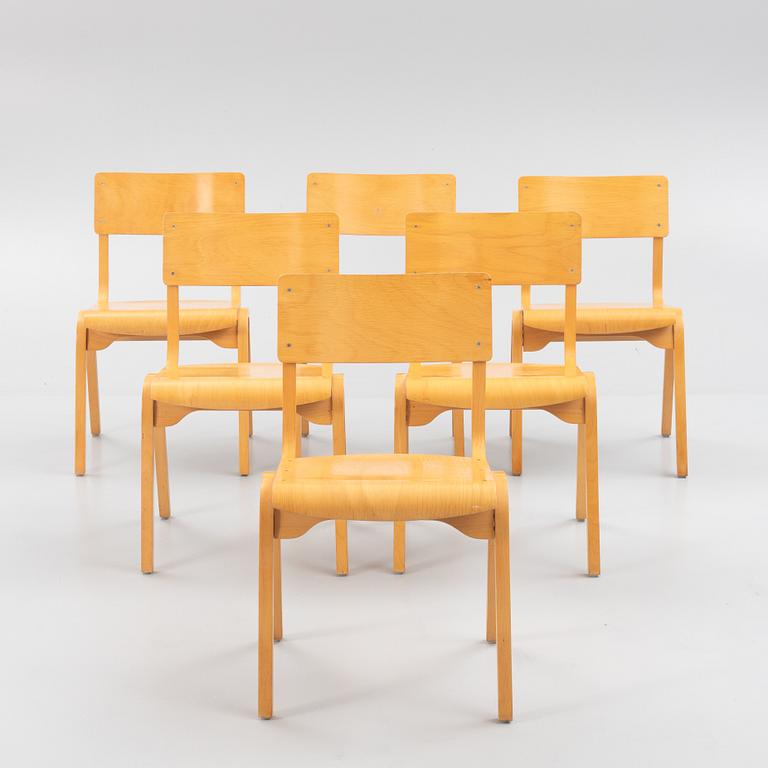 Chairs, 6 pcs, 1960s/70s.