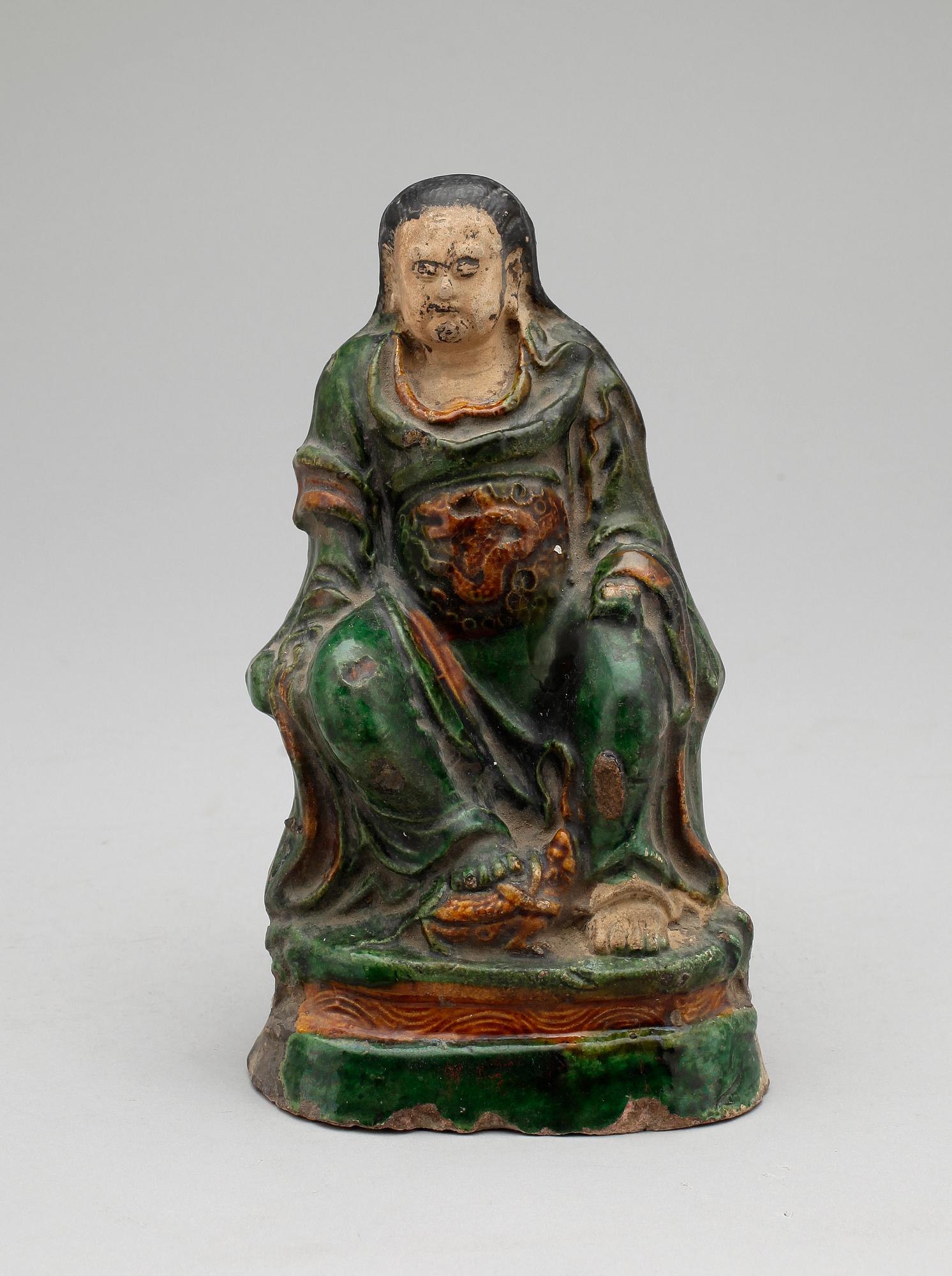 FIGURIN, lergods, Kina, Mingstil, 1800/1900-tal.