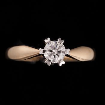 RING, 14K guld, diamant. Laatukoru 2009. Vikt ca 4,2 g.