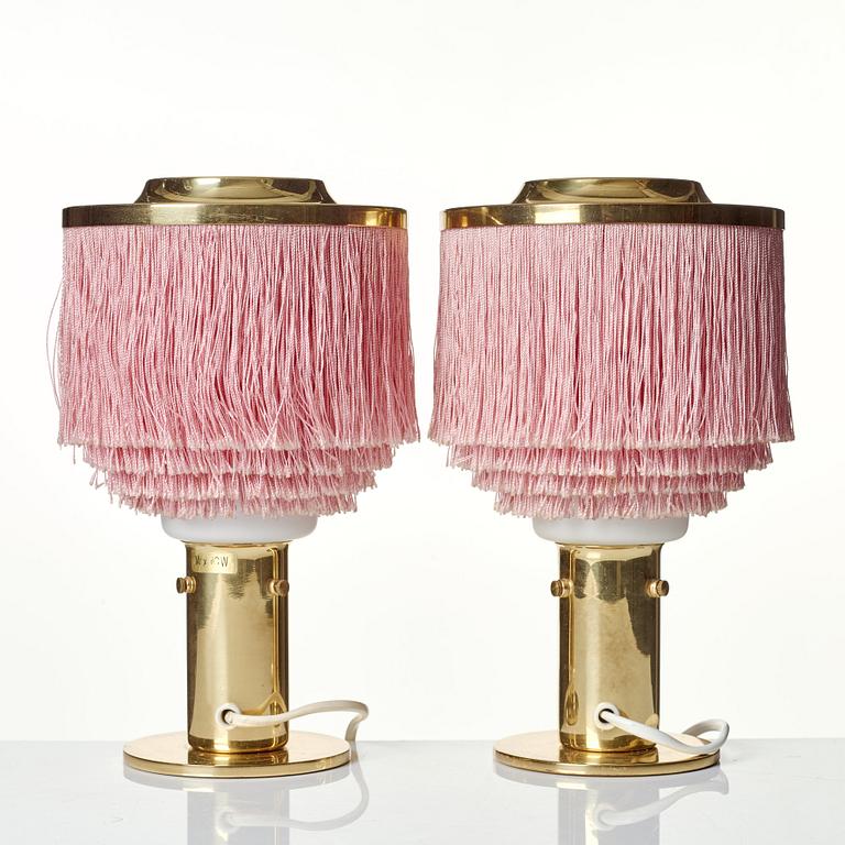 Hans-Agne Jakobsson, a pair of table lamps, model "B 145", Hans Agne Jakobsson AB, Markaryd, Sweden 1960's-70's.