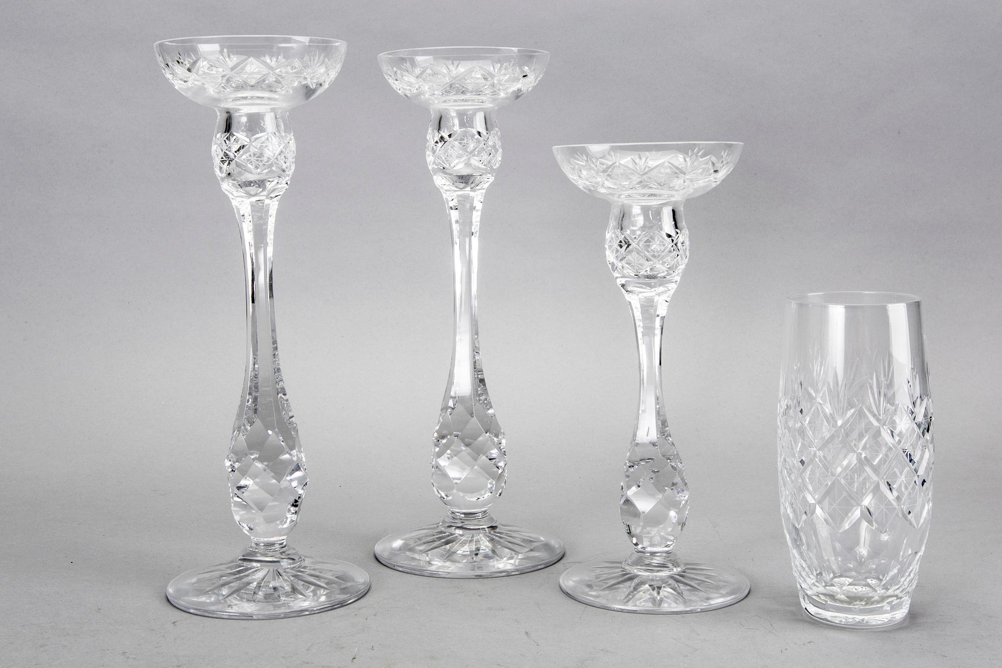 Fritz Kallenberg, glasservis, ca 87 delar, "Pompadour", Boda.