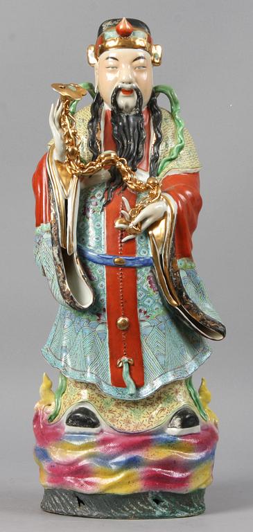 FIGURER, 3 st, porslin, Kina, 1900-tal.