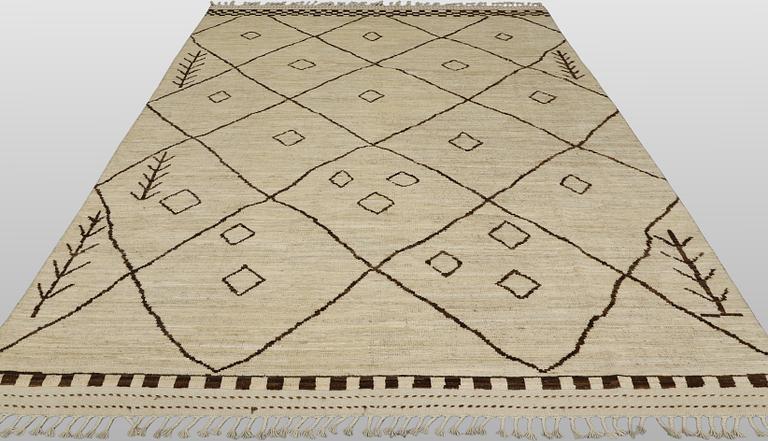 A carpet, Morocco design, c. 295 x 210 cm.