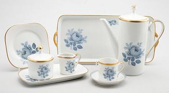 KAFFESERVIS, 28 del, porslin, Hackefors, 1900-talets andra hälft.